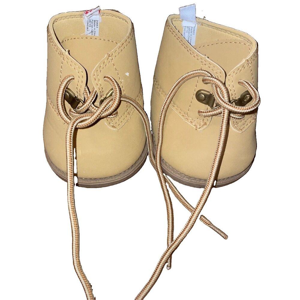 Build A Bear Workshop BEARLAND BOOTS II Worker Brown Shoe Army Military BABW